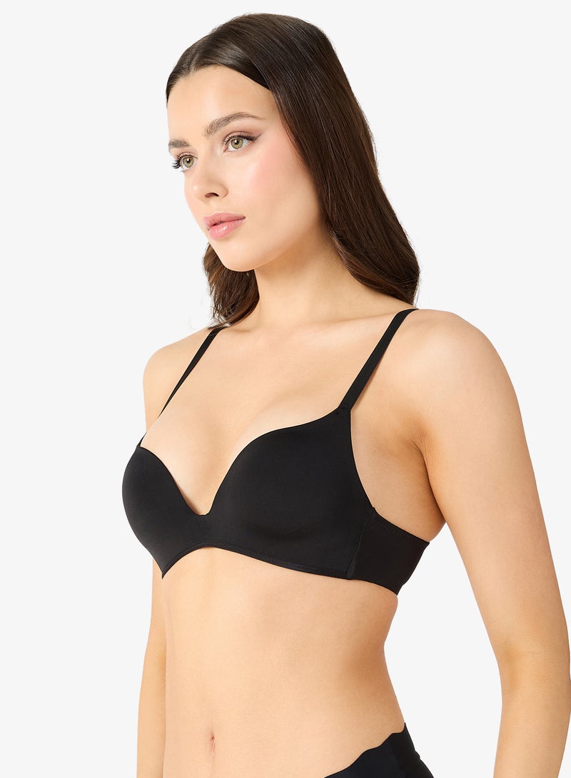 جينجر صدرية مبطنة بدون أسلاك بتصميم مريح وفتحة صدر عميقة لرفع الصدر قطعتين - Image 5